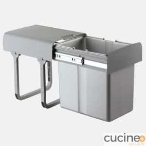 Cubo Ekko con cubetas extraíbles y tapa