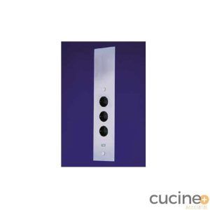 Enchufe en inox para rincón con usb.