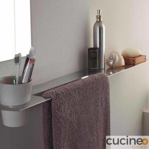 Estante-Portarrollos Blade-Hob con vaso de porcelana