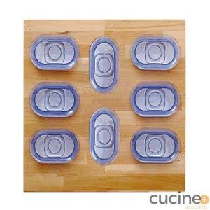 Tabla En Haya Con Ocho Botes