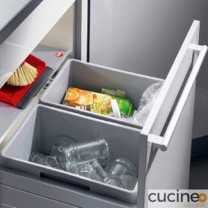 Cubos de basura para mueble bajo fregadero de 600 mm EURO CARGO S