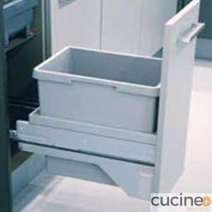 Cubos de basura para mueble bajo fregadero de 300 mm EURO CARGO S