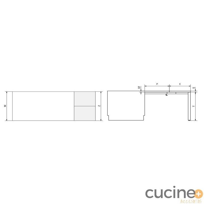Mecanismo extraible para mesa transformable VOILÀ