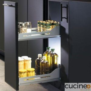 Botellero extraíble para mueble bajo Snello