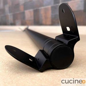 Bisagra mueble angular Movi Córner Negro Mate, 70 alto
