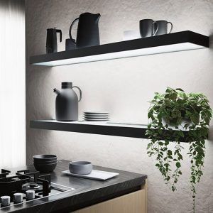 estante luminoso Teo Black