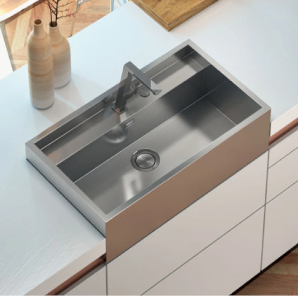 Fregadero Tebla Acero Inoxidable: Diseño Minimalista para Cocinas Modernas 90cm - Imagen 5